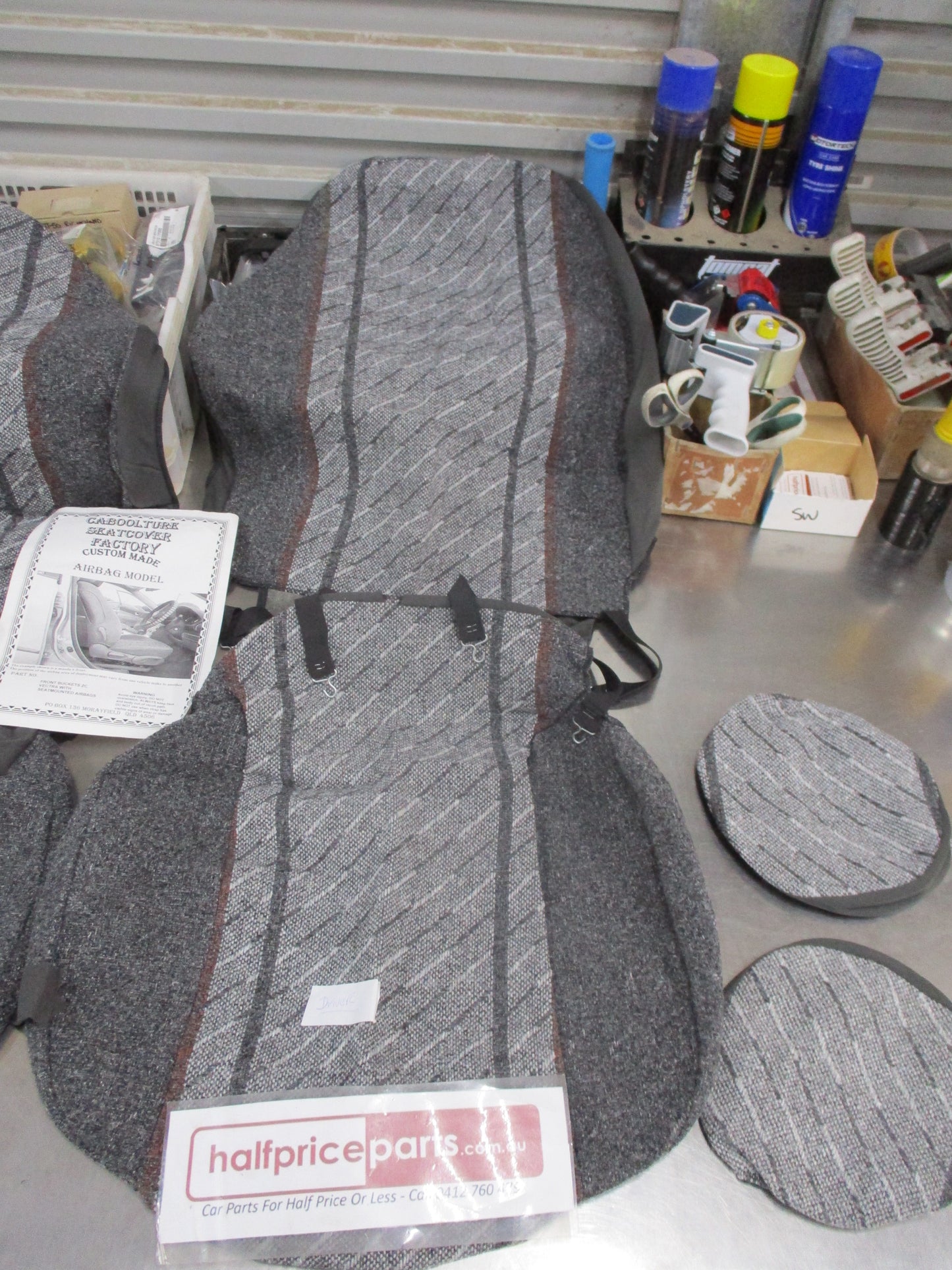 Holden Vectra ZC Front Seat Covers Suits Seat Mounted Air Bags New Part