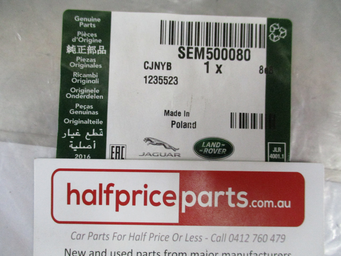 Land Rover Range Rover Sport Genuine Front Brake Pad Wear Sensor New Part