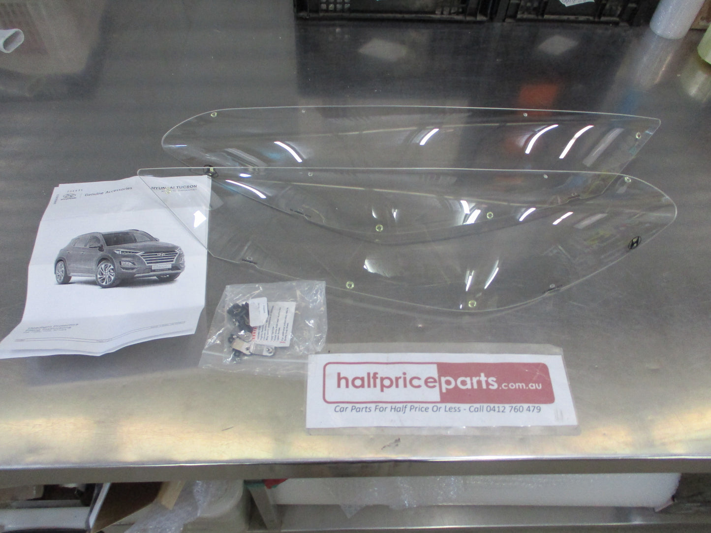 Hyundai Tucson Genuine Front Head Light Protector Kit With Fitting Kit New Part
