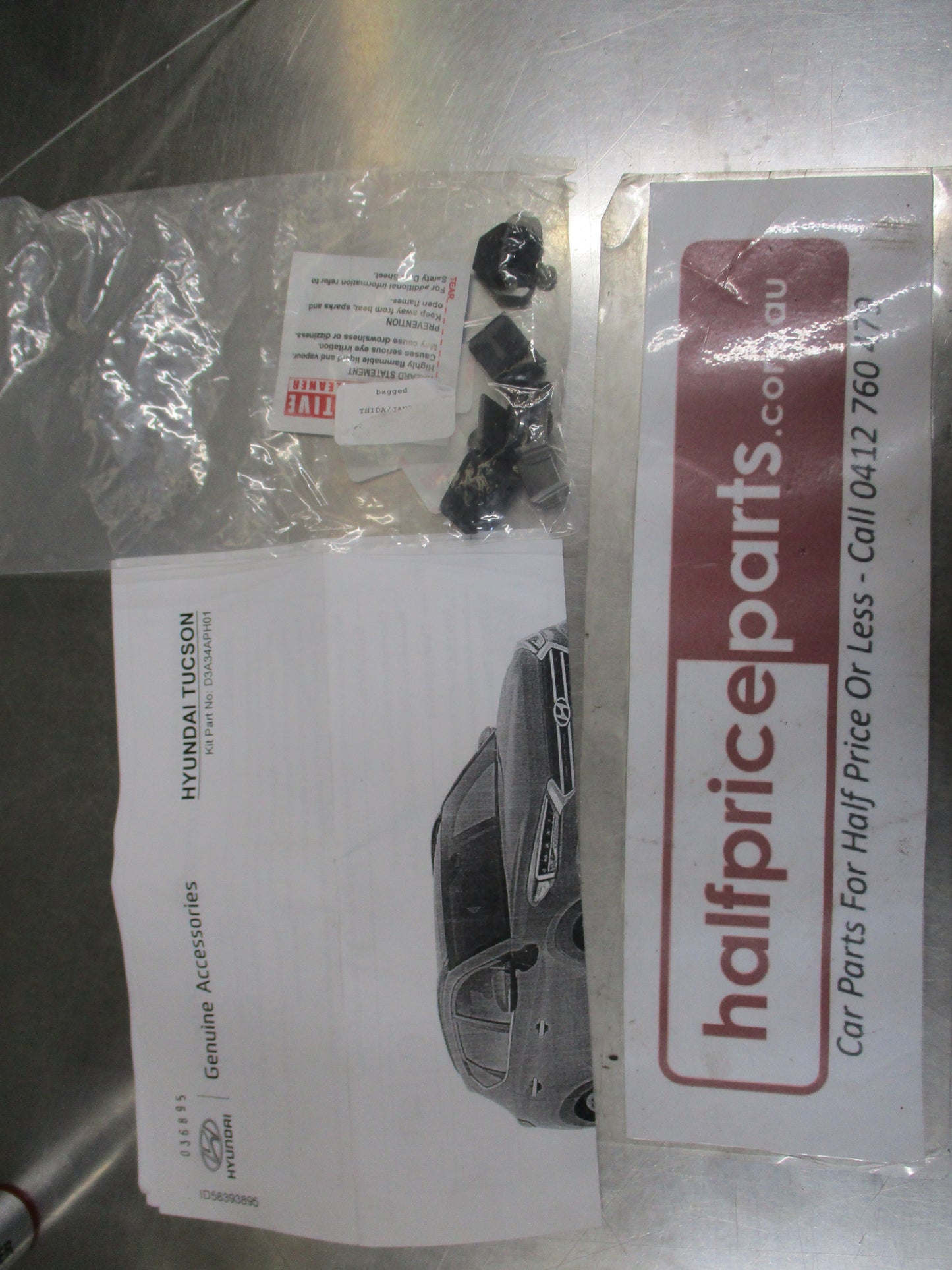 Hyundai Tucson Genuine Front Head Light Protector Kit With Fitting Kit New Part
