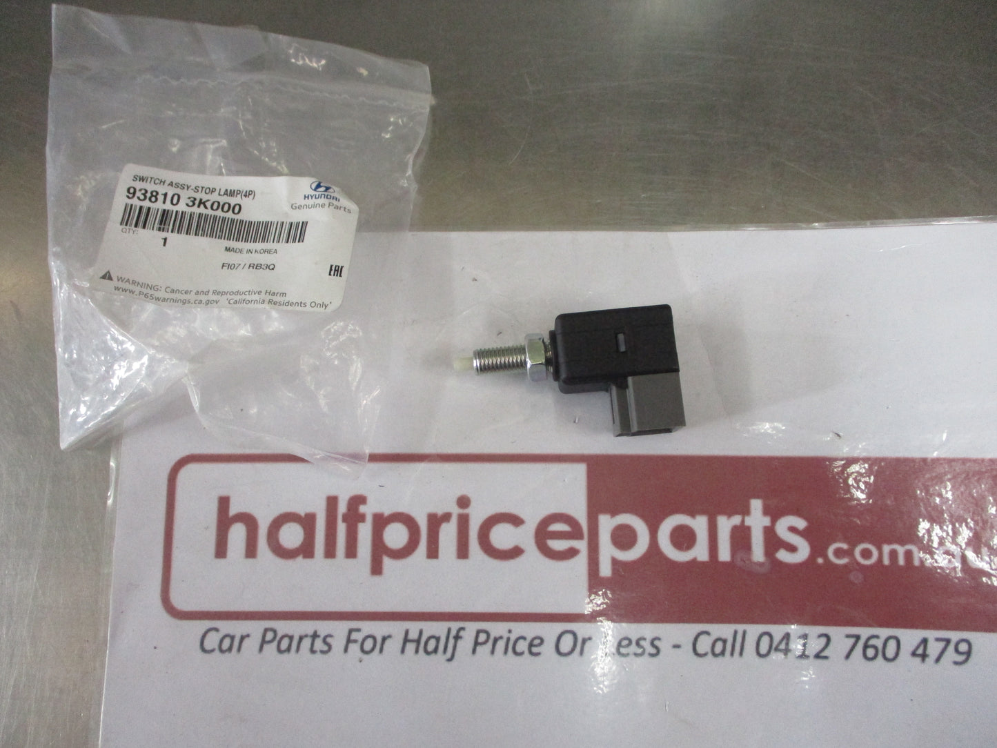 Hyundai Accent-Elantra-Kia Rio-Sonata-Sportage Genuine Stop Light Switch New Part