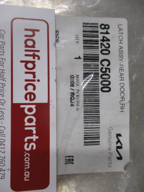 Kia Sorento UM Genuine Right Hand Rear Door (Drivers) Door Lock New Part
