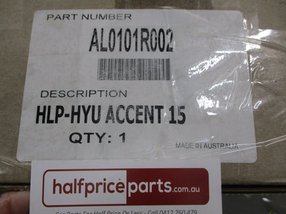 Hyundai Accent Genuine Headlight Protector Pair (With Fitting Kit) New Part