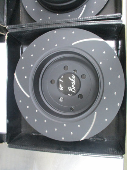 RDA Land Rover Range Rover Rear Pair Slotted / Dimpled Rotors New Part