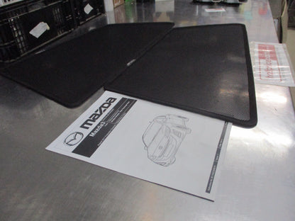 Mazda 3 BL Hatch Face Lift Genuine Rear Door Sun Shade Kit New Part