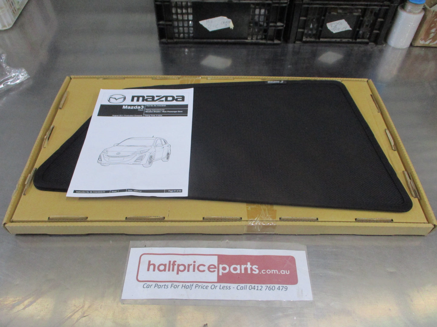 Mazda 3 BL Hatch Face Lift Genuine Rear Door Sun Shade Kit New Part