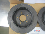 RDA Mazda Tribute / Ford Escape Rear Slotted & Dimpled Brake Rotors New Part