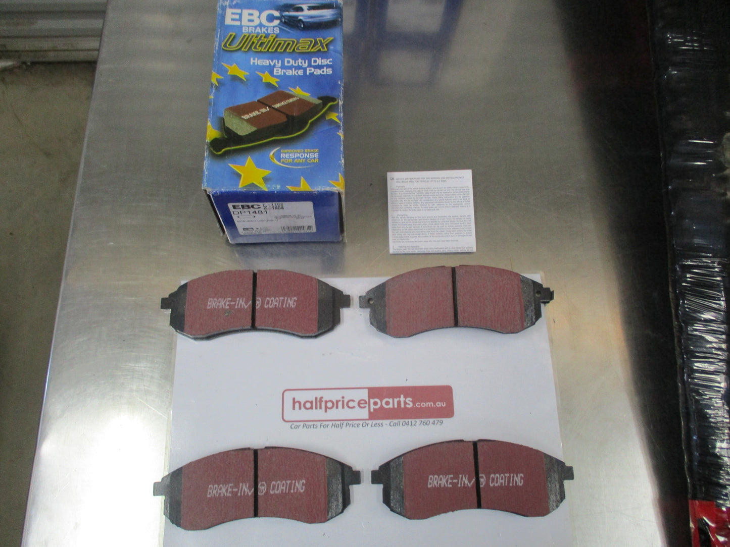 EBC Front Brake Pads Suit Mitsubishi Triton 2.5TD 02 To 07 (K64T & K74T) New Part