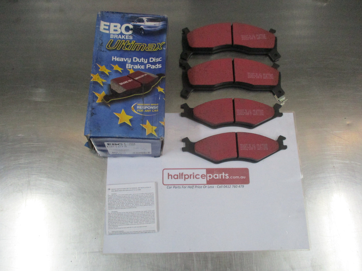 EBC Ultmax Front Brake Pads To Suit Kia Sportage 94 To 99 New Part