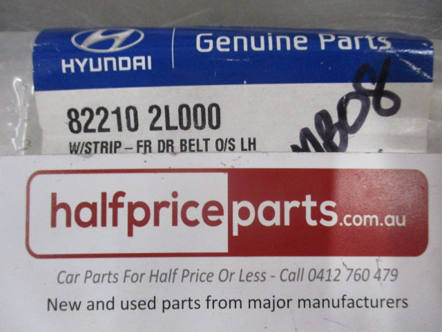 Hyundai Elantra Left Hand Front Door Weatherstrip Outer Belt Moulding New Part.