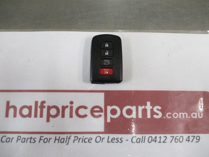 Toyota Kluger Genuine Smart Key Remote 4 Buttons New Part