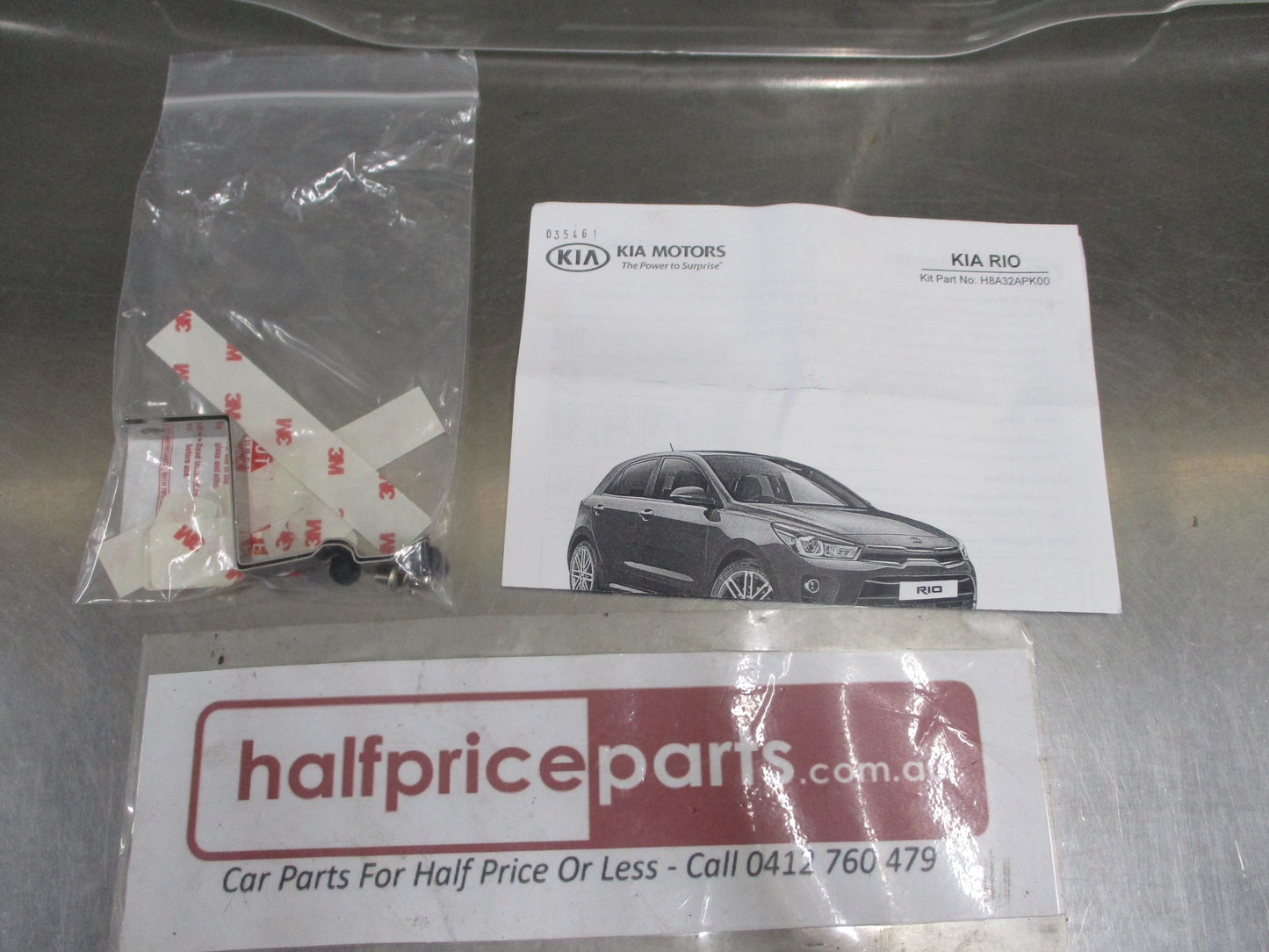Kia Rio Genuine Clear Bonnet Protector With Fitting Kit New Part