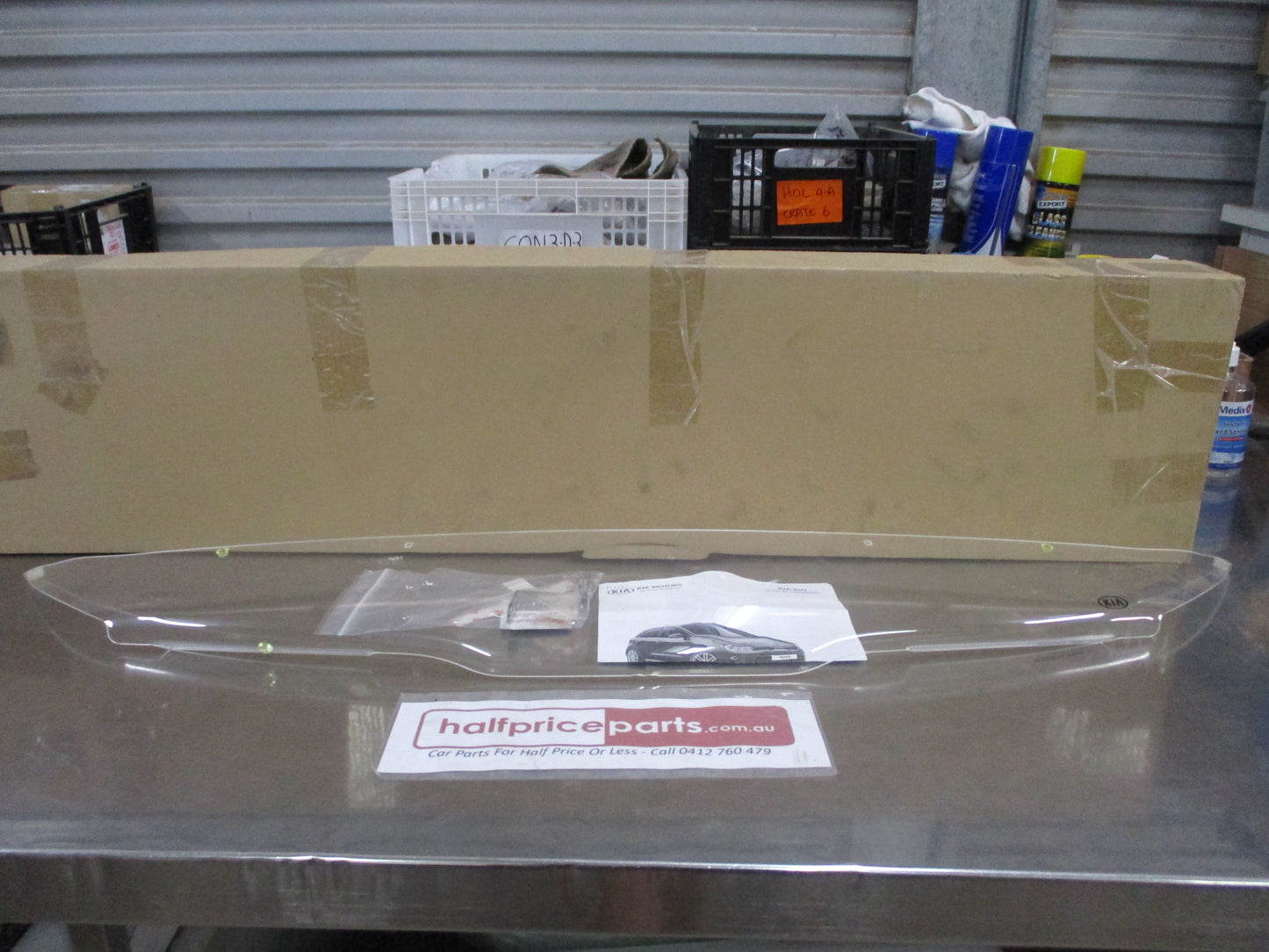 Kia Rio Genuine Clear Bonnet Protector With Fitting Kit New Part