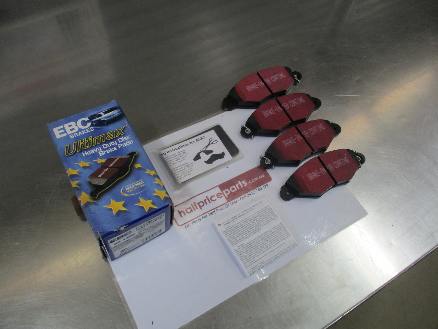 EBC Ultimax Peugeot 206 & 306 Front Brake Pad Set New Part
