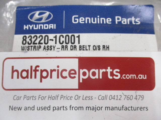 Hyundai Getz Genuine Right Hand Rear Door Out Side Belt Moulding New Part