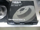 RDA Rear Brake Rotor Pair To Suit Holden Gemini Import New Part