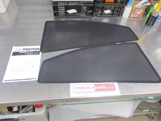 Mazda 6 GH Sedan Genuine Rear Door Shades Pair New Part