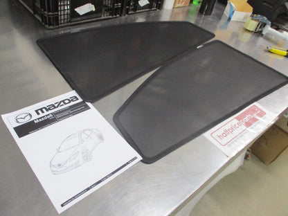 Mazda 6 GH Sedan Genuine Rear Door Shades Pair New Part