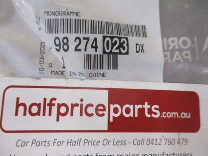 Peugeot Partner Genuine Rear Door Emblem Badge New Part
