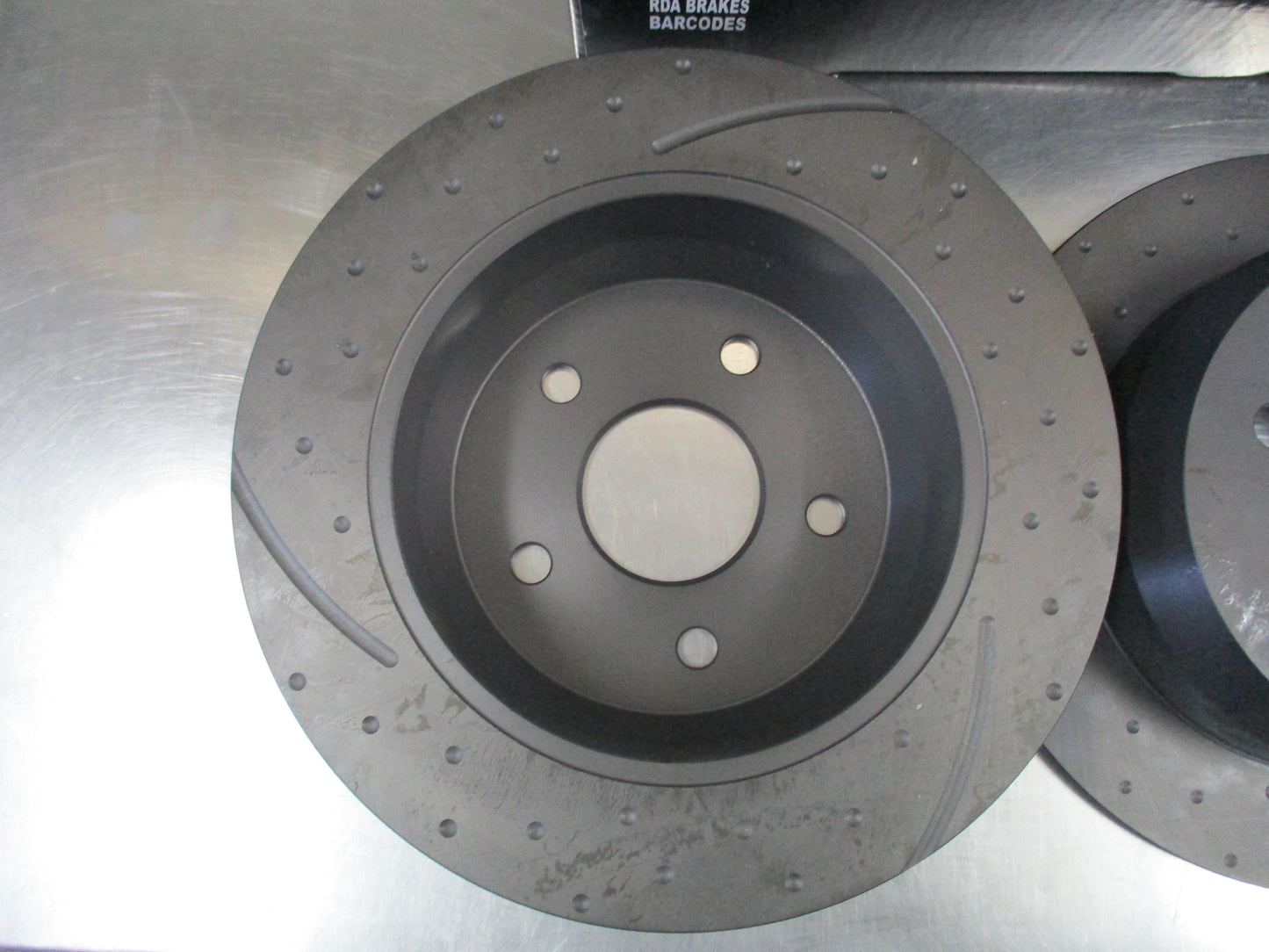 RDA Rear Slotted & Dimples Rotor Pair Suits Jeep Cherokee New Part