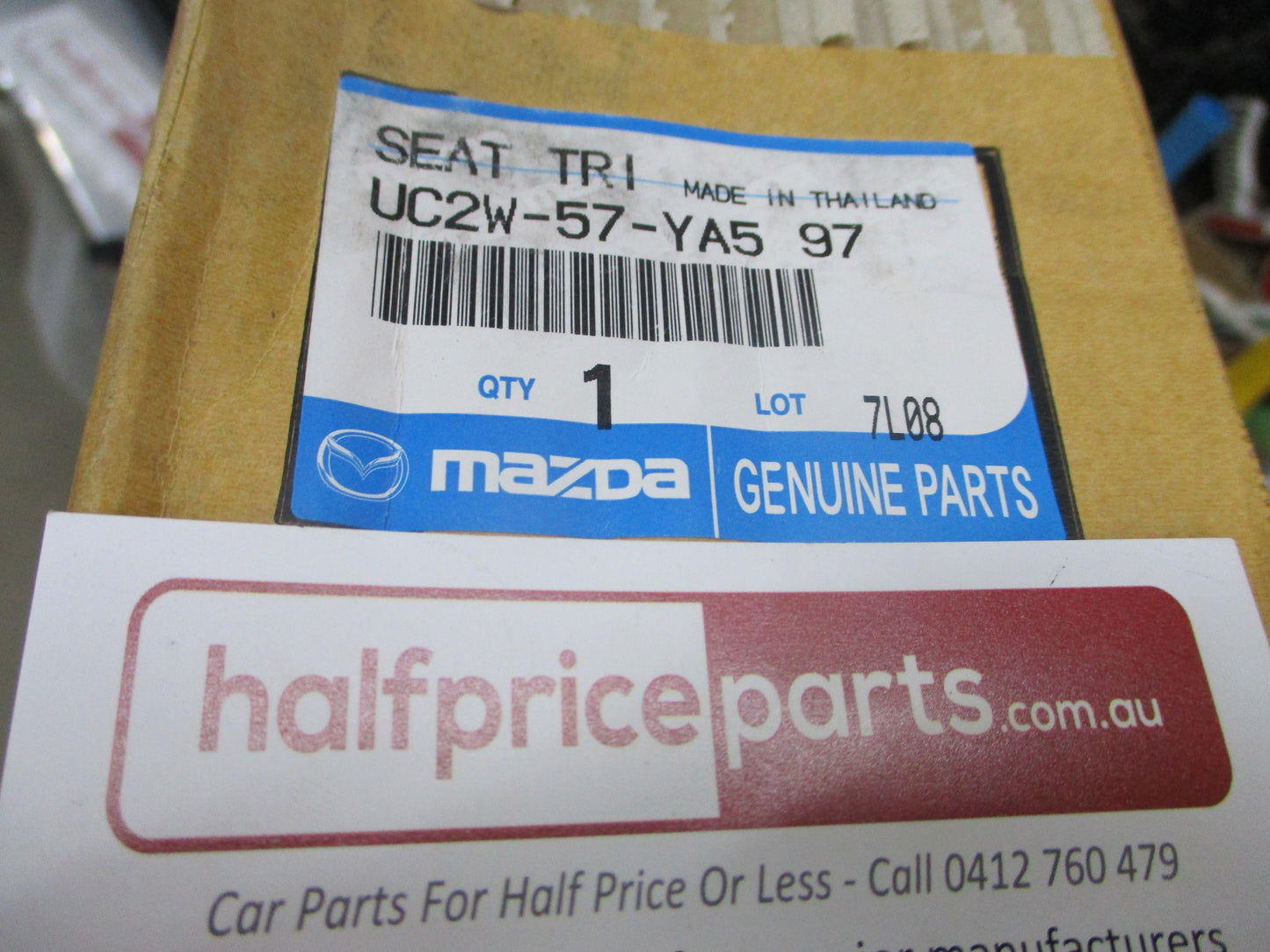 Mazda BT-50 UR Genuine Passenger/Drivers Front Bucket Seat Back Cloth Trim  New Part