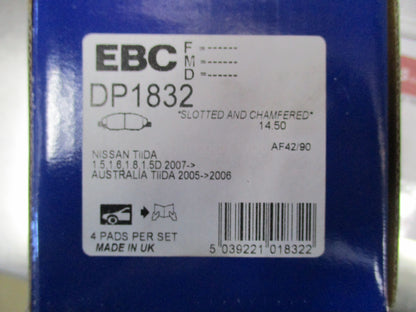EBC Ultimax Nissan Tiida / Cube Front Brake Pad Set New Part