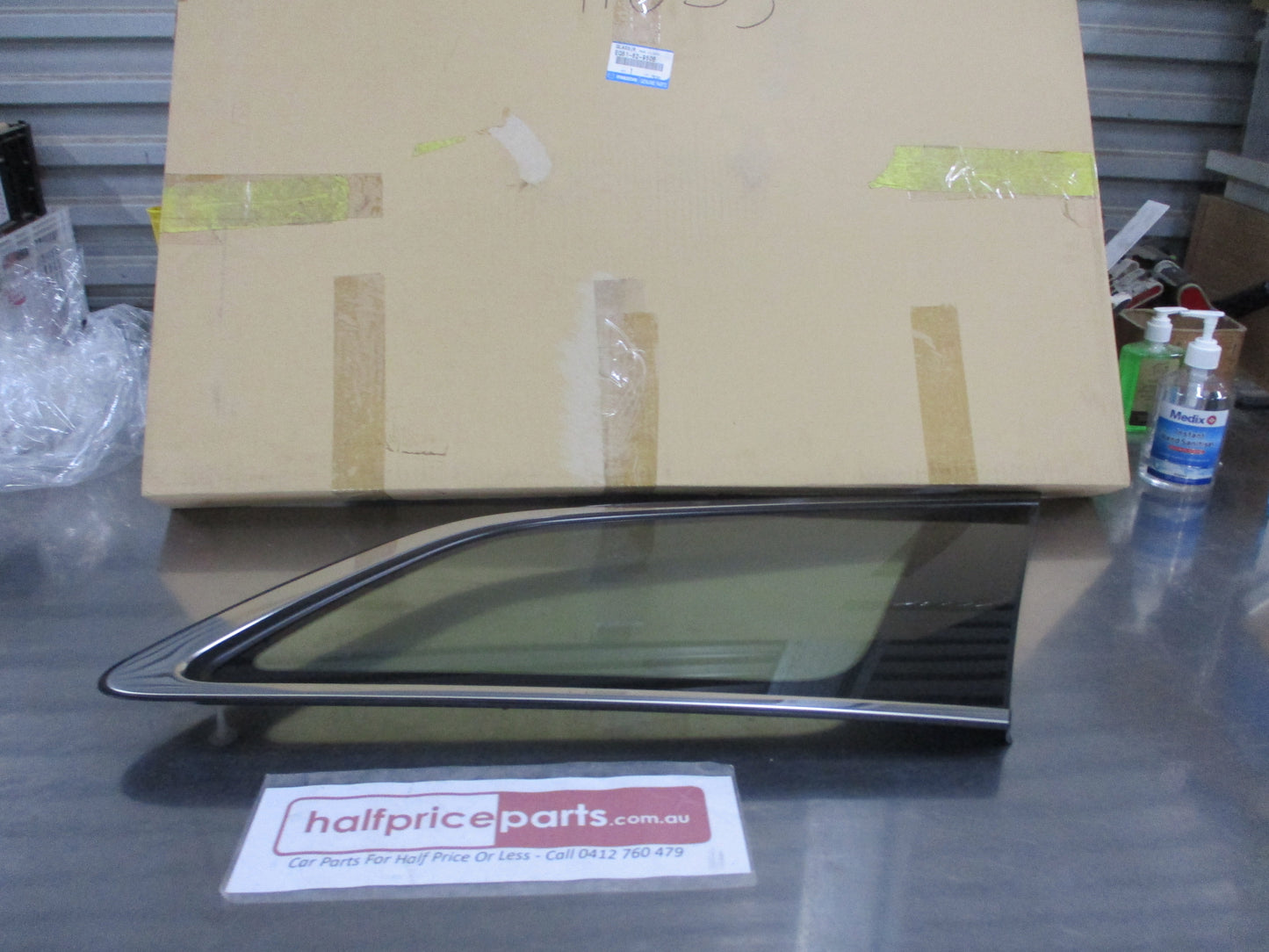 Mazda CX-7 Genuine Right Hand Quarter Glass With Chrome Trim New Part