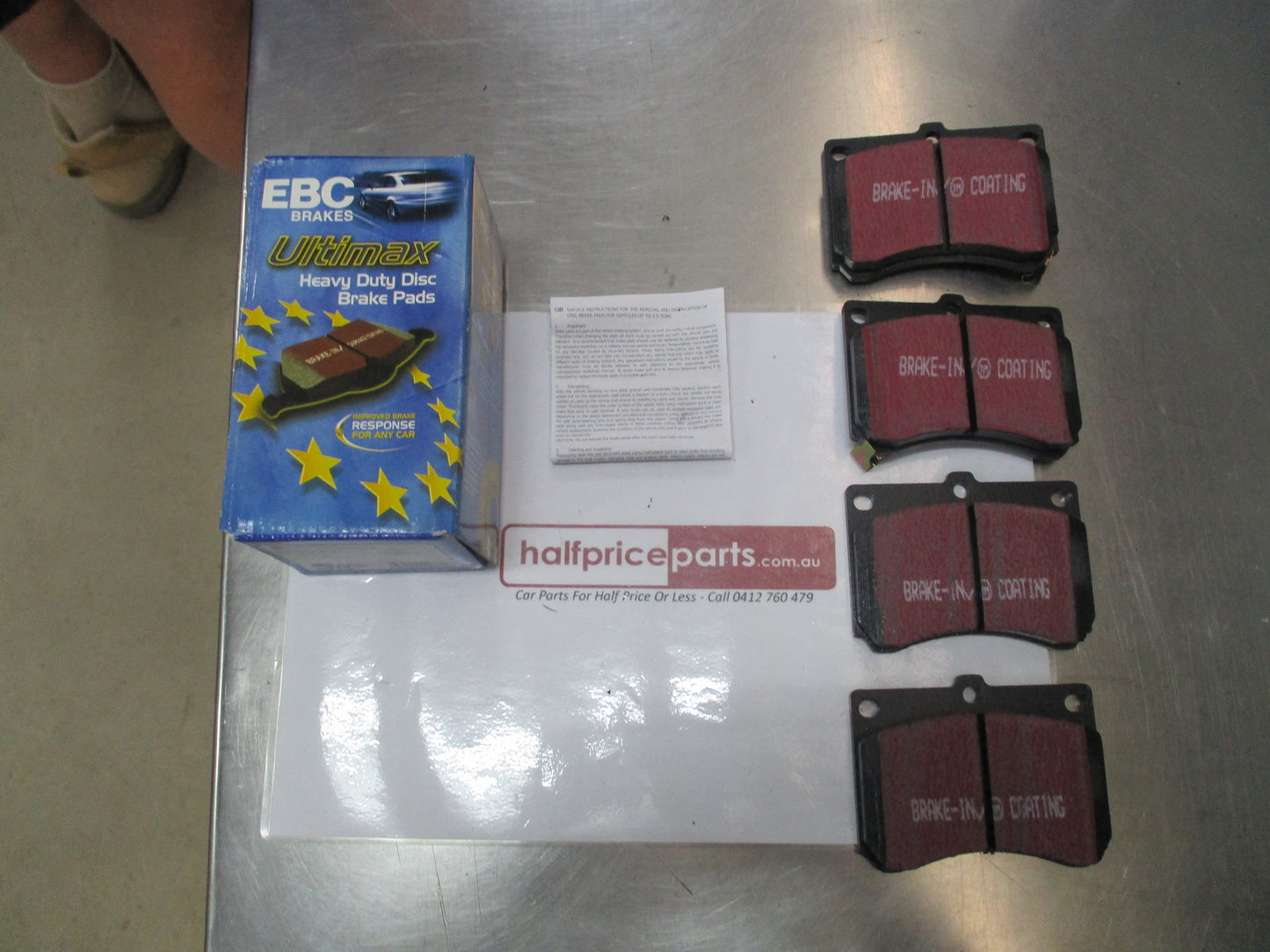 EBC Ultimax Front Brake Pads To Suit Mazda 323 & MX3 New Part