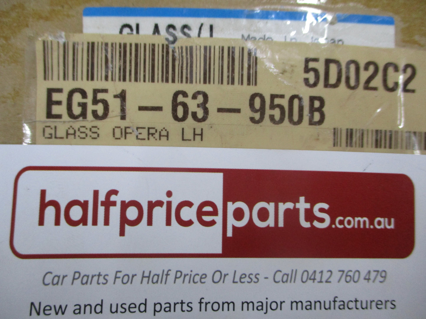 Mazda CX-7 Genuine Left Hand Quarter Glass With Chrome Trim New Part