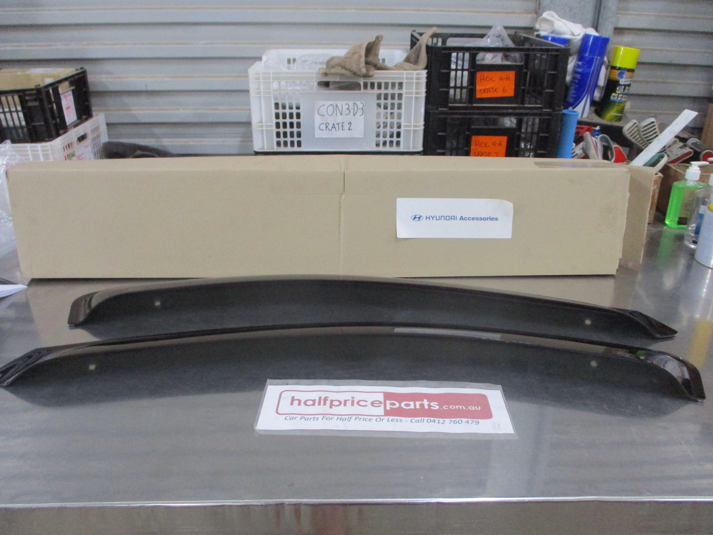 Hyundai Iload/IMax Genuine Tinted Drivers/Passenger Front Weathershiels Kit New Part