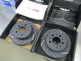 RDA Rear Slotted & Dimpled Disc Brake Pair To Suit Volvo S90 / V90 New Part