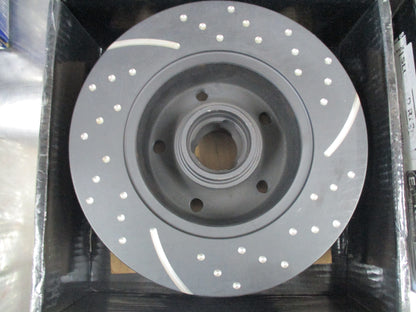 RDA Rear Slotted / Dimpled Brake Rotor Pair Suits Audi A4 New Part