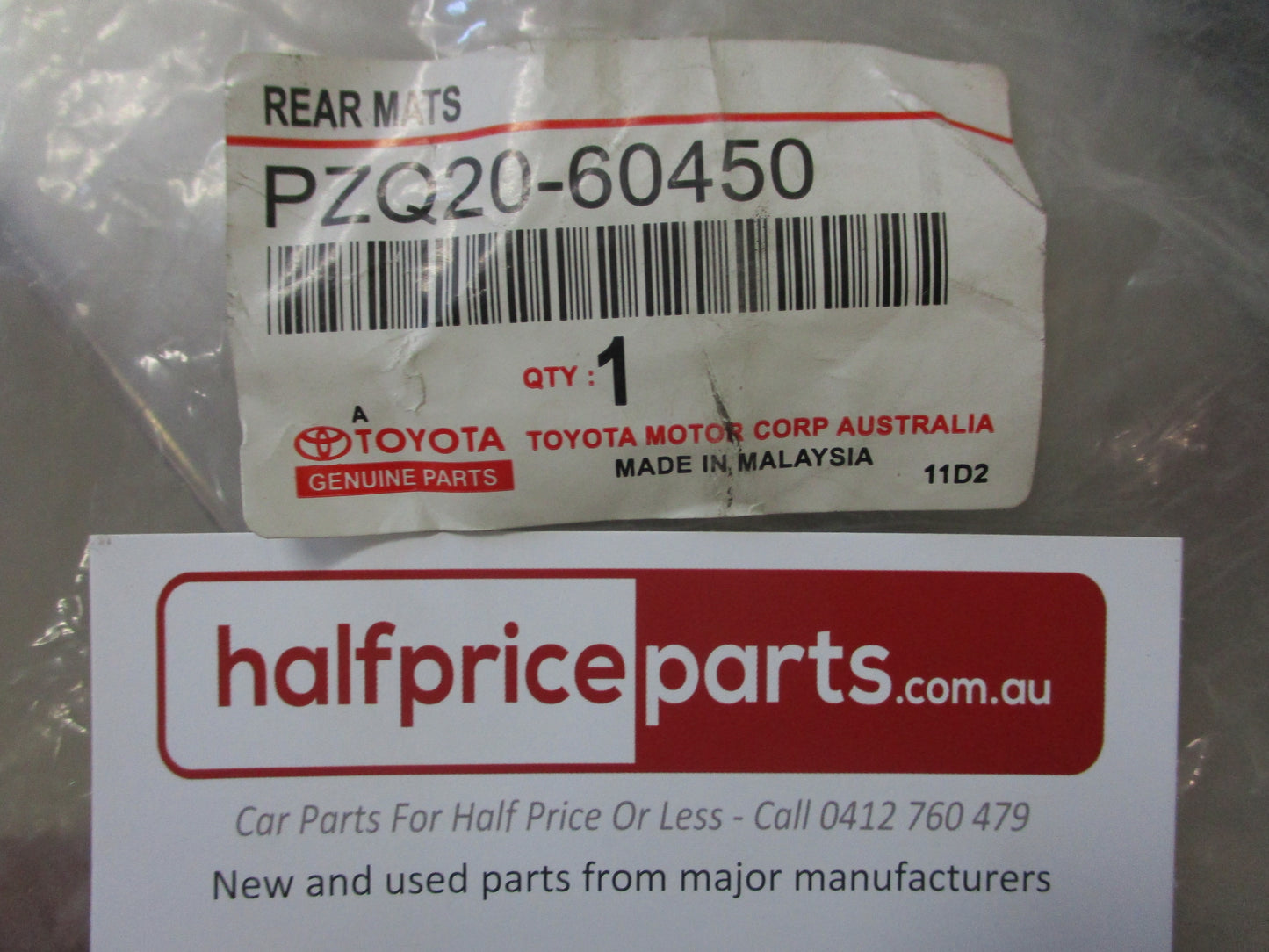Toyota Landcruiser 70 Series Genuine 2ND Row Heavy Duty Rubber Mat New Part