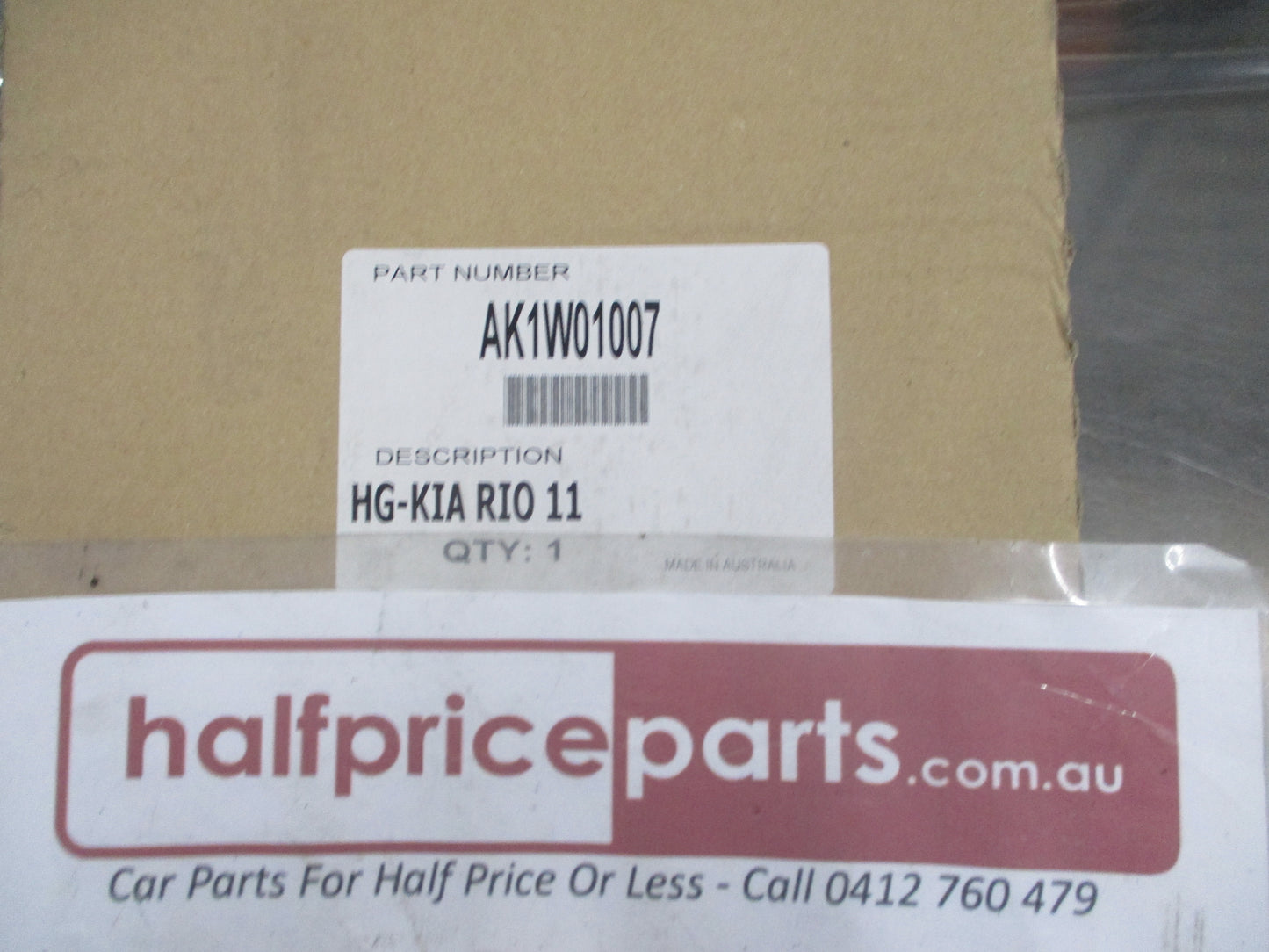 Kia Rio Genuine Clear Bonnet Protector With Fitting Kit New Part