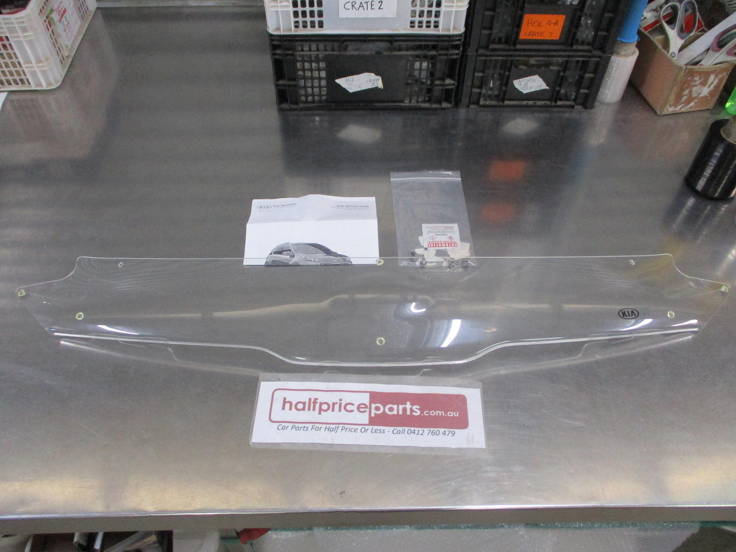Kia Sportage QL Genuine Clear Bonnet Protector With Fitting Kit  New Part