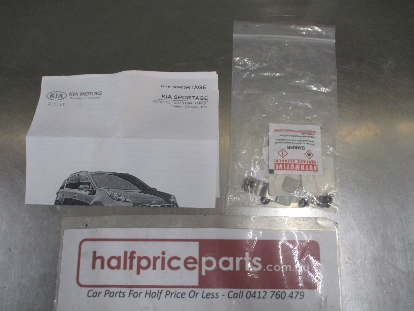 Kia Sportage QL Genuine Clear Bonnet Protector With Fitting Kit  New Part