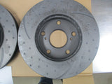 RDA Slotted & Dimpled Front Rotor Pair To Suit Holden Apollo / Toyota Camry New Part