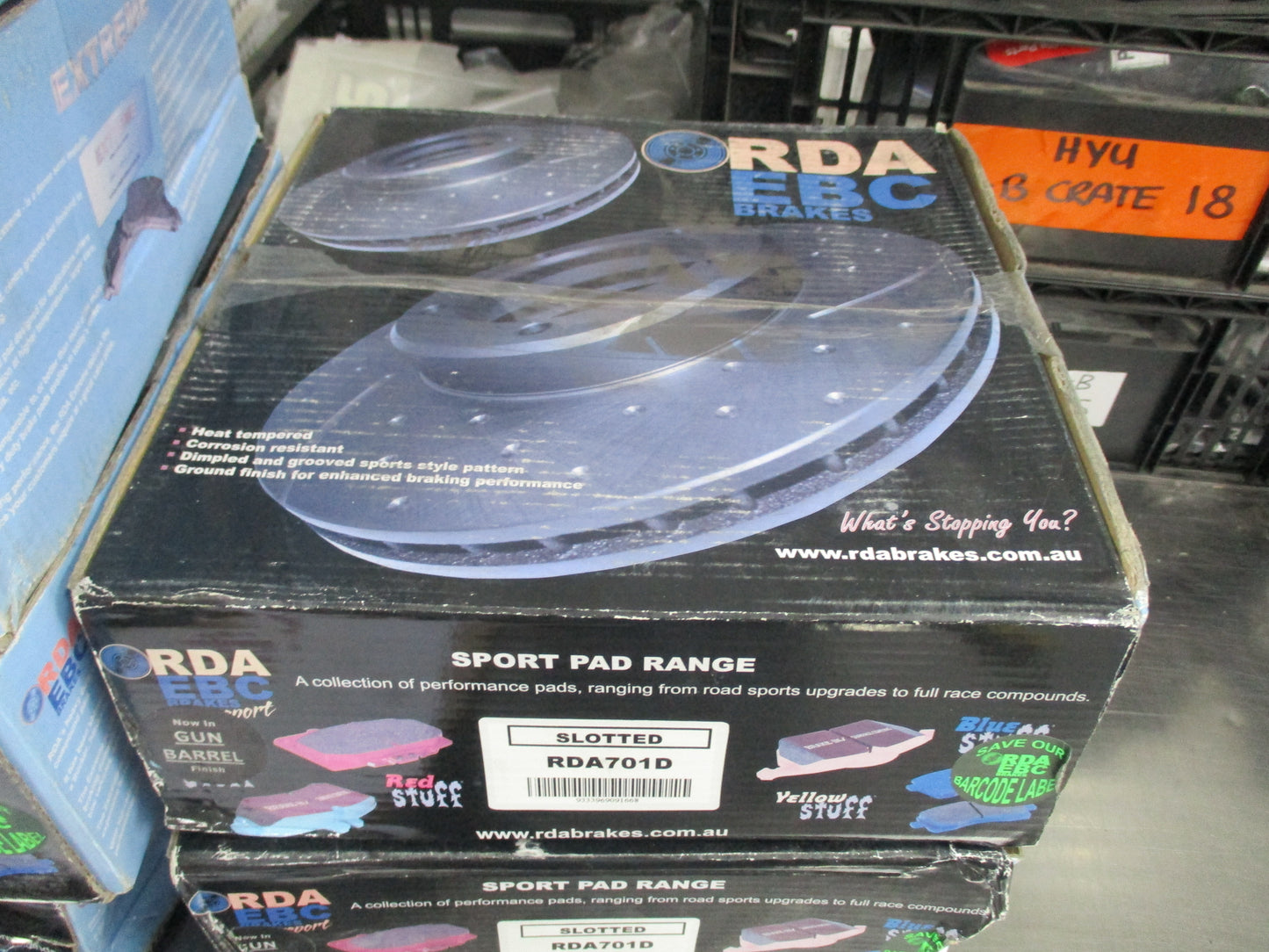 RDA Slotted & Dimpled Front Rotor Pair To Suit Toyota Corolla New Part