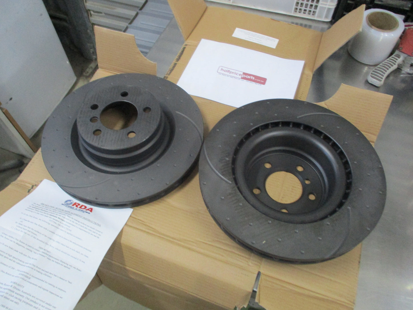 RDA Slotted & Dimpled 360mm Front Rotor Pair To Suit Range Rover New Part
