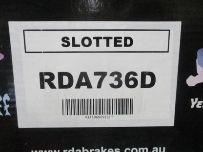 RDA Slotted & Dimpled Rear Disc Rotor To Suit Holden Apollo New Part