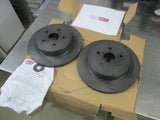 RDA Slotted & Dimpled Rear Disc Rotor Pair To Suit Subaru WRX STI