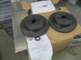 RDA Slotted & Dimpled Rear Disc Rotor Pair To Suit Subaru WRX STI