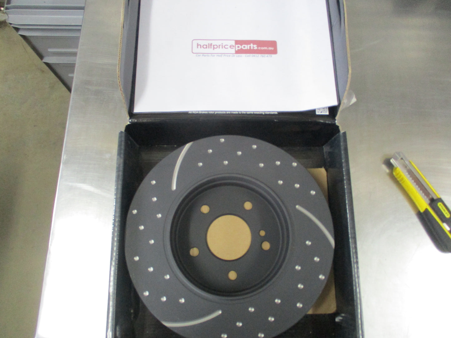 RDA Slotted & Dimpled Rear Disc Rotor To Suit Mercedes-Benz CLK Class New Part