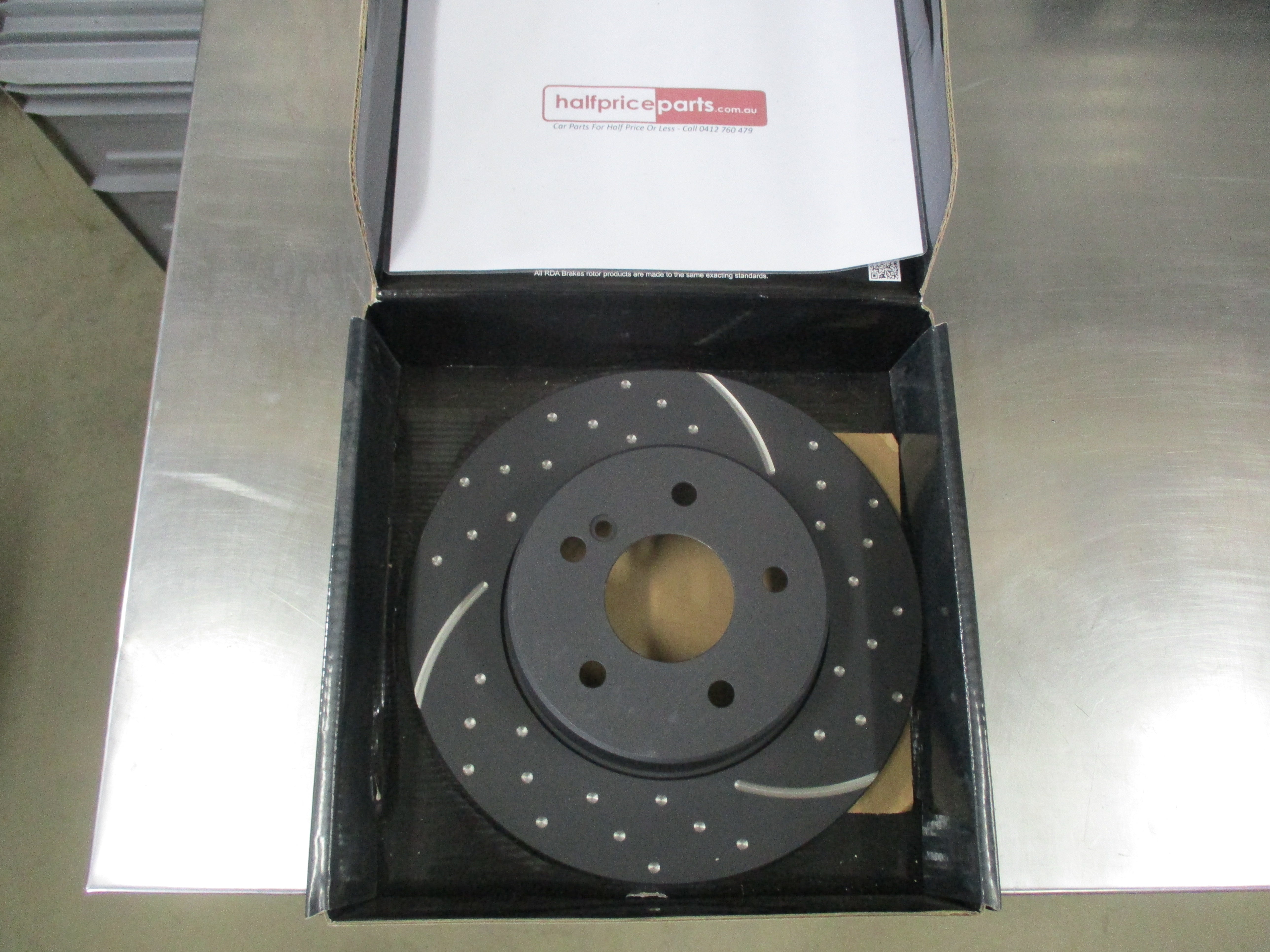 RDA Slotted & Dimpled Rear Disc Rotor To Suit Mercedes-Benz CLK Class ...