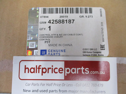 Holden Trax TJ Genuine A/C And Heater Controllers (Cable Not Included) New Part