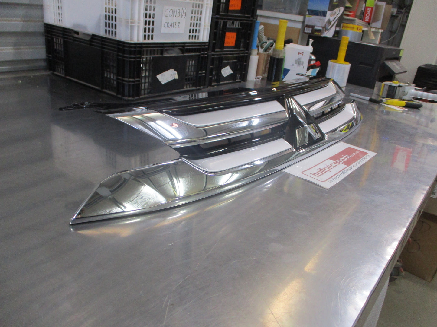 Mitsubishi Outlander Genuine Chrome Radiator Grille Assembly With Emblem New Part