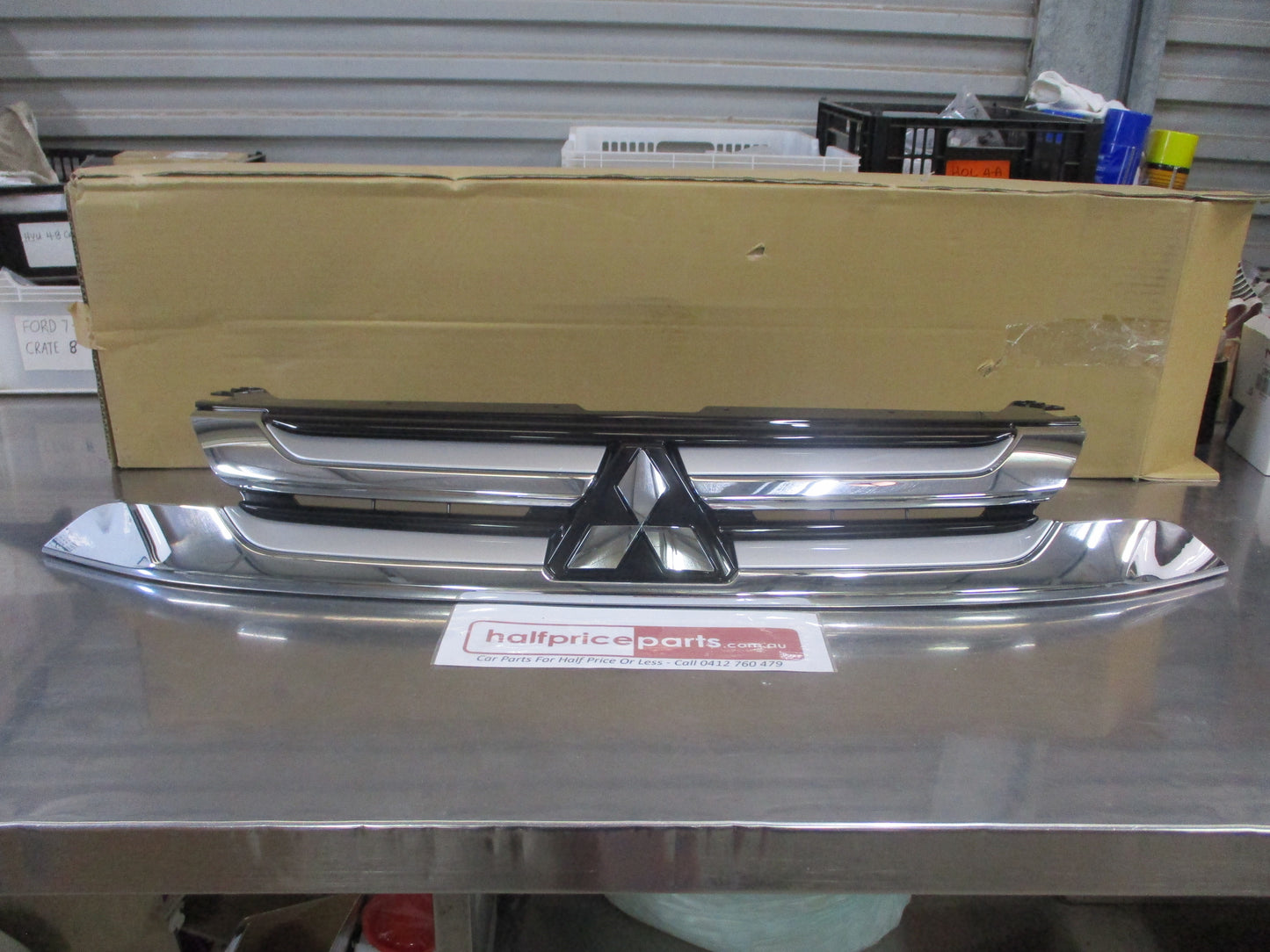Mitsubishi Outlander Genuine Chrome Radiator Grille Assembly With Emblem New Part
