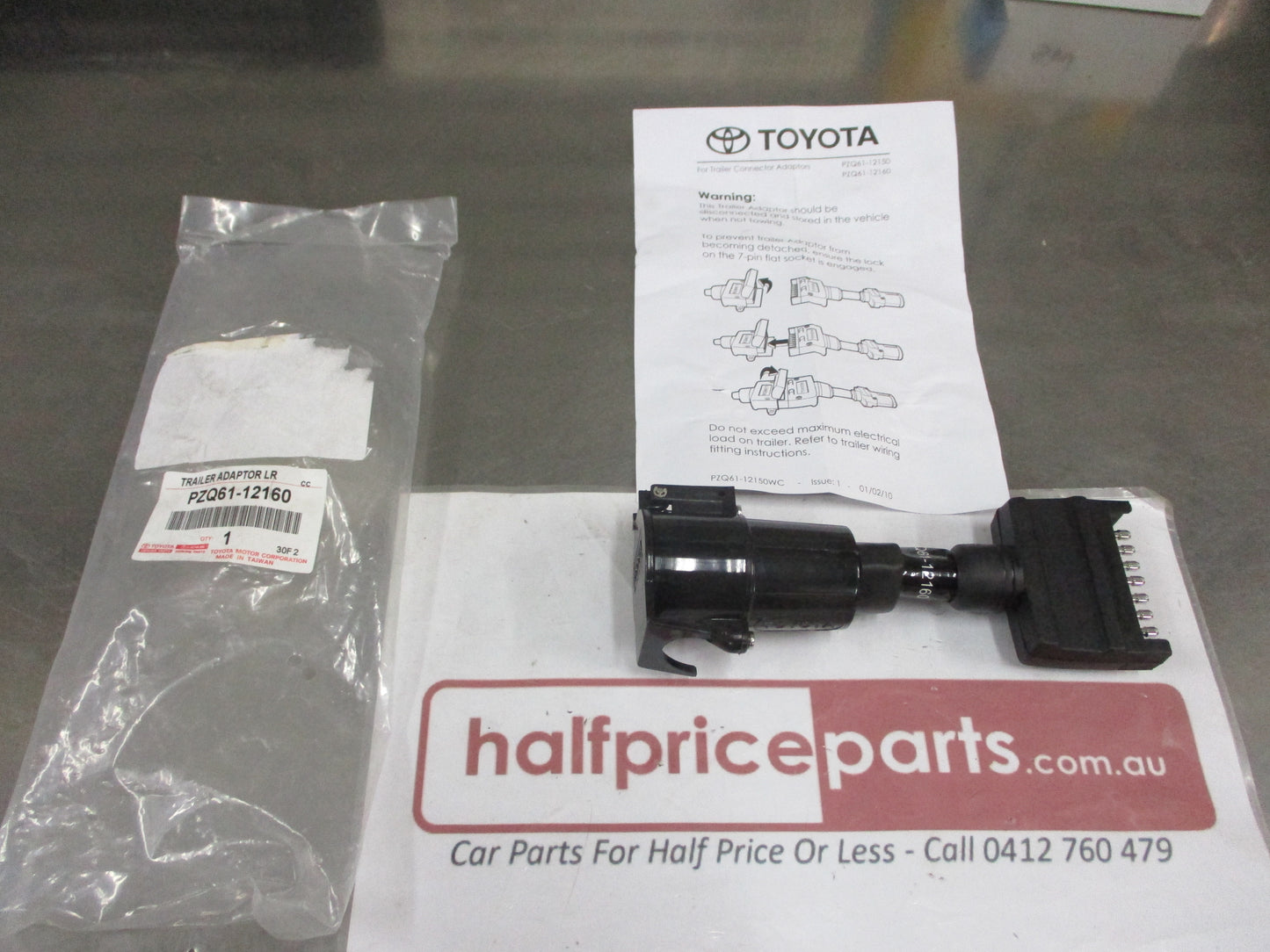Trailer Adapter Large 7 pin Round - 7 pin Flat New Part