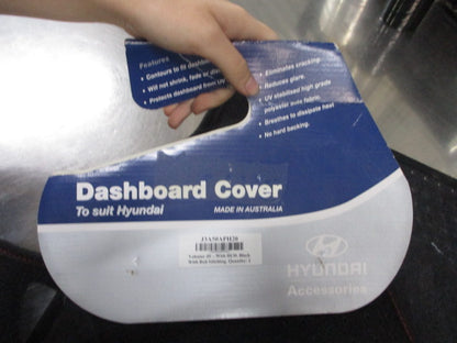 Hyundai Veloster JS Genuine Dash Mat Red Stitching New Part.