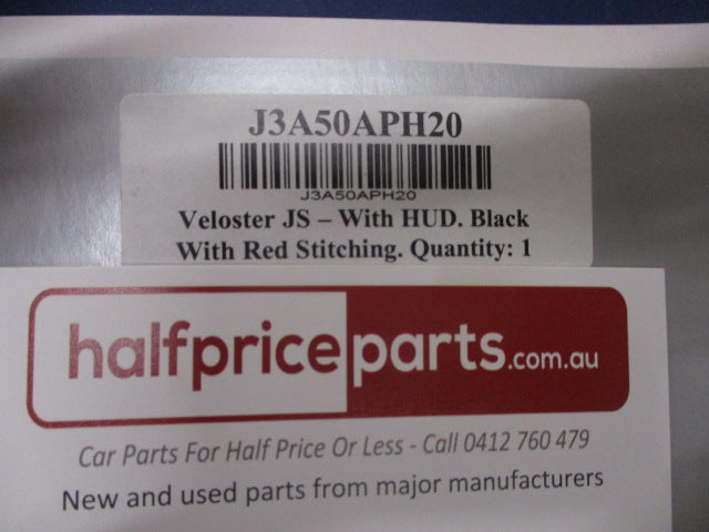 Hyundai Veloster JS Genuine Dash Mat Red Stitching New Part.